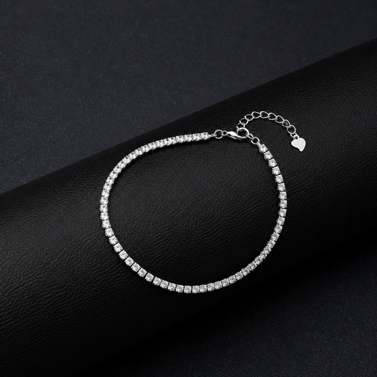 Classic Silver Diamond Tennis Bracelet