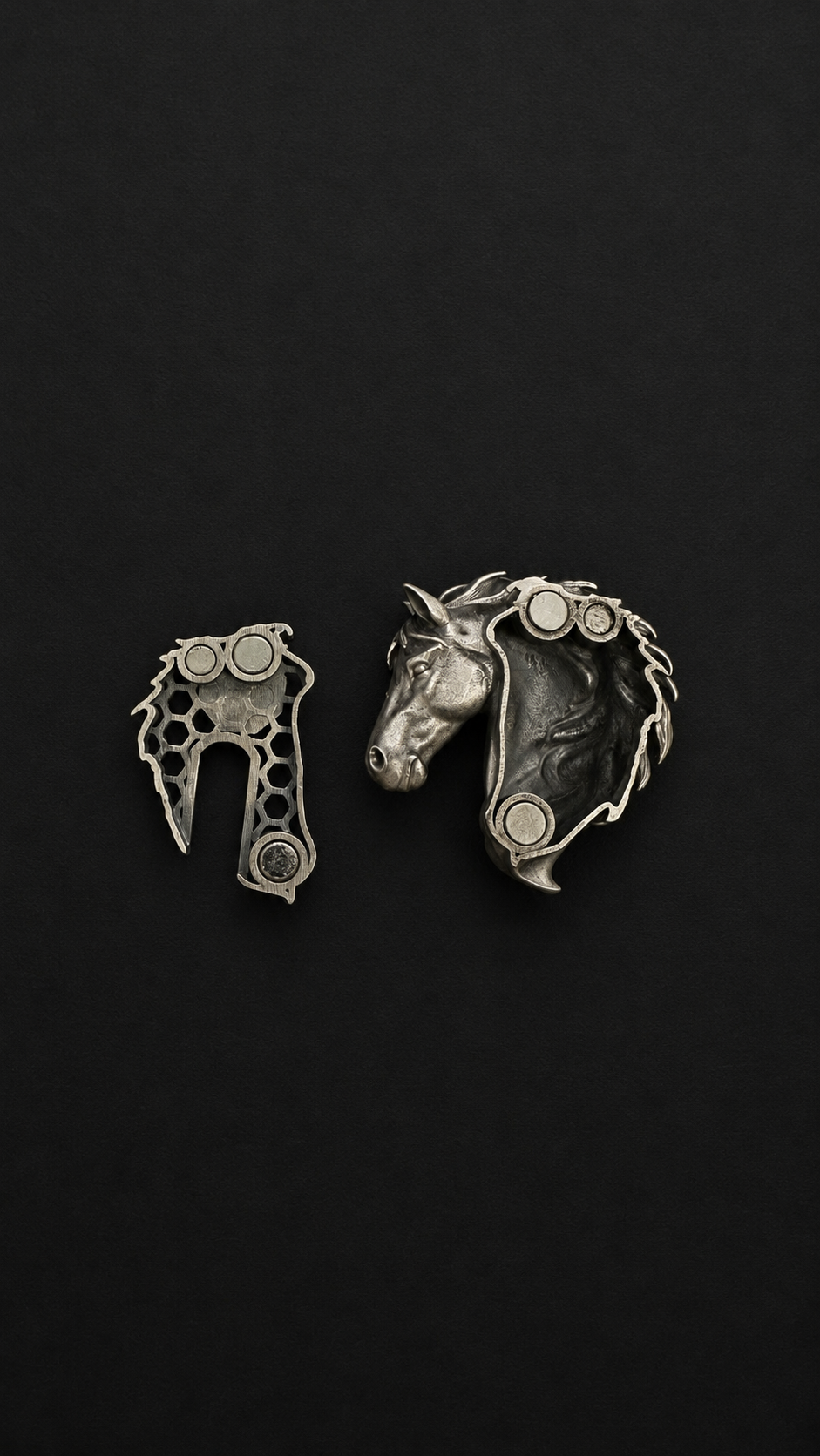 Elegant Silver Horse Shirt Button – A Mark of Grace & Strength