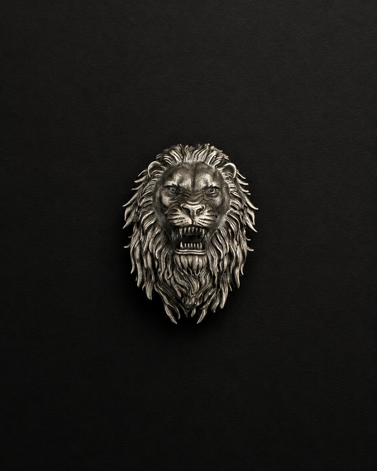 Majestic Silver Lion Shirt Button – A Symbol of Power & Prestige