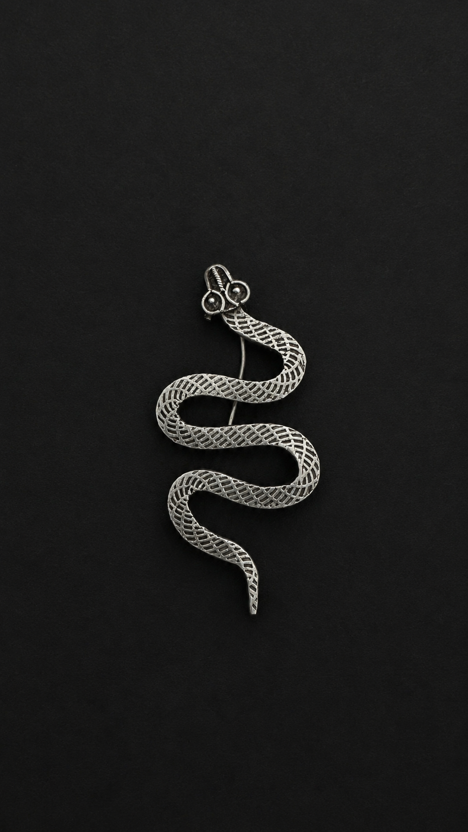 Mystic Silver Snake Brooch – A Symbol of Power & Transformation