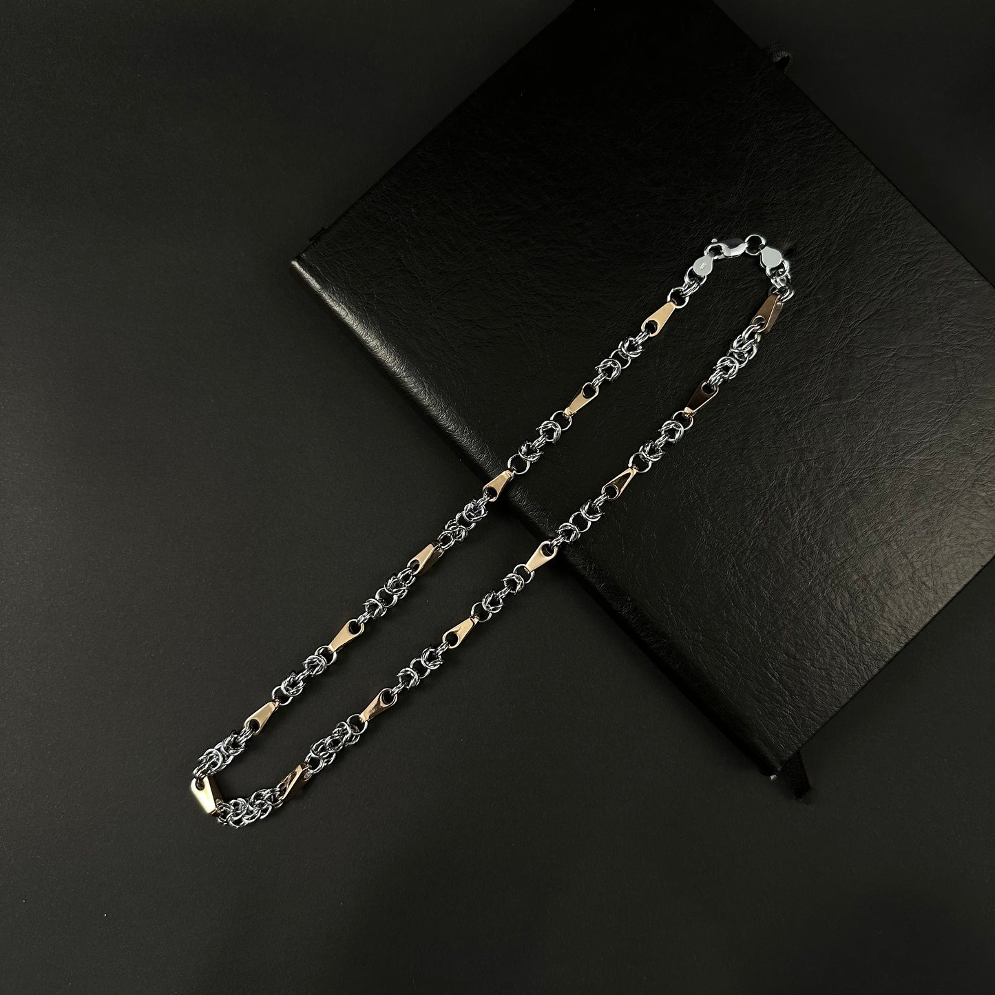 Men’s Dual Tone Gold & Silver Link Chain