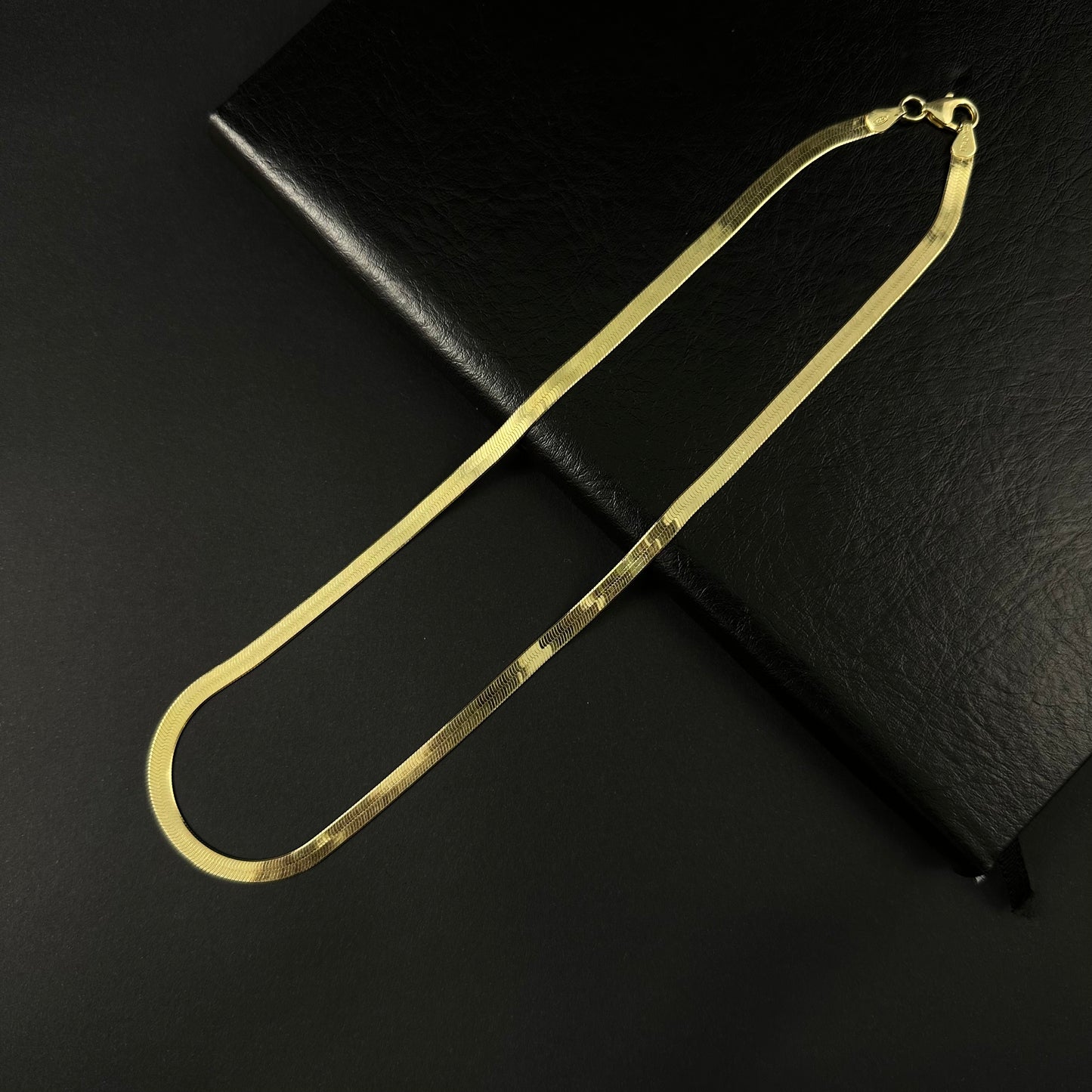 Classic Gold Herringbone Chain for Men
