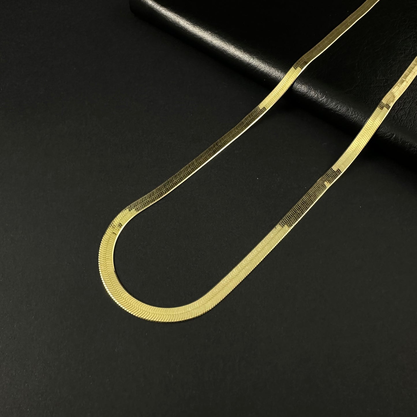 Classic Gold Herringbone Chain for Men