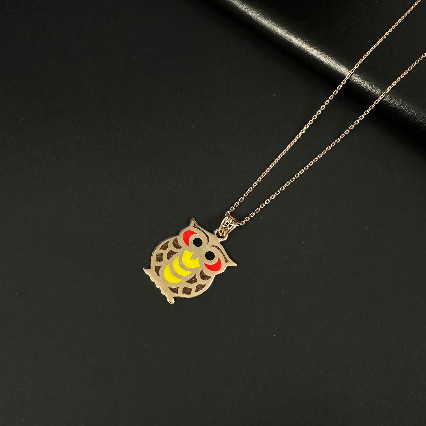 Silver Wise Owl Pendant for Women