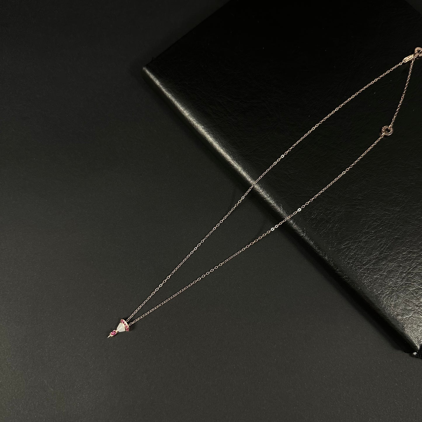 Blush Bloom Silver Pendant Necklace for Women