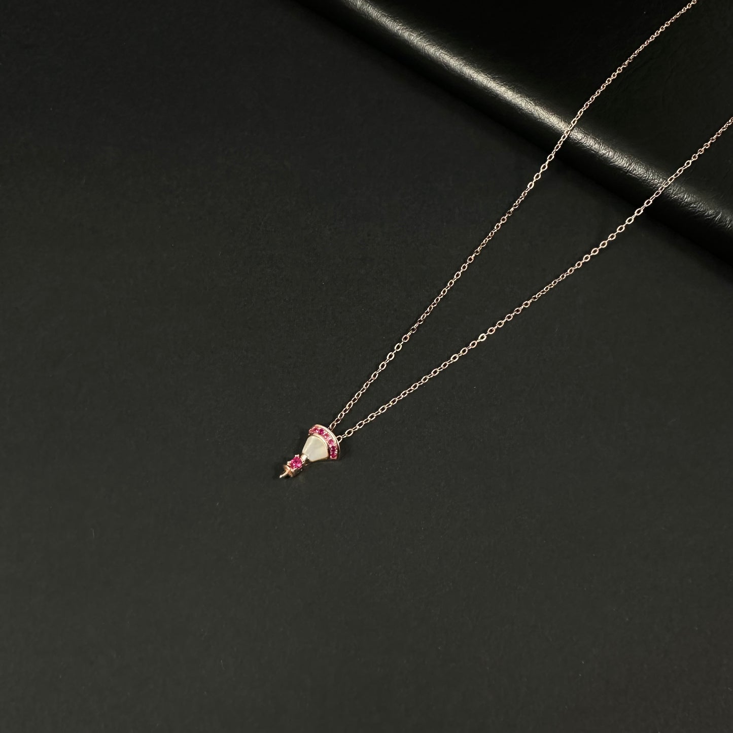 Blush Bloom Silver Pendant Necklace for Women