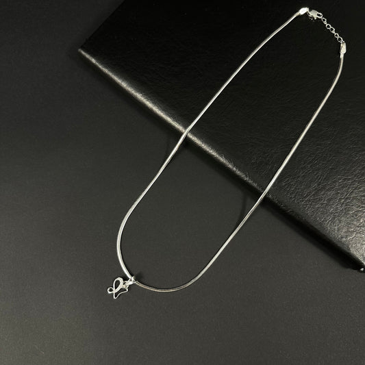 Butterfly Grace Silver Pendant Necklace for Women