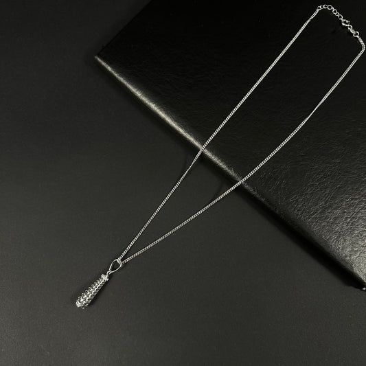 Infinity Weave Silver Pendant Necklace for Women
