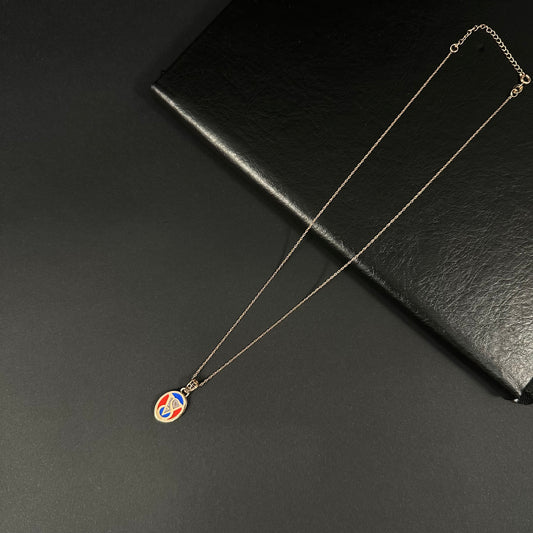 Harmony Circle Silver Pendant Necklace for Women