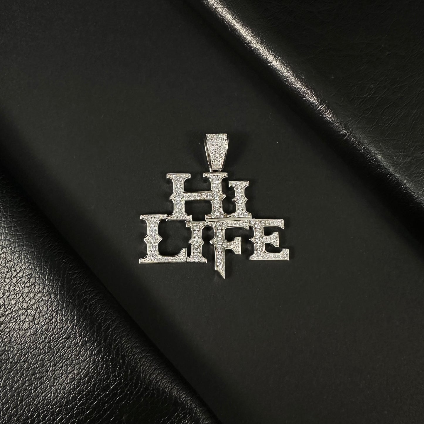 Hi Life Silver Diamond Pendant – Unisex