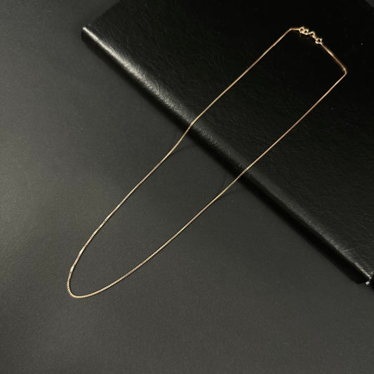 Rose Glow Sleek Silver Chain for Women – 18 Inch