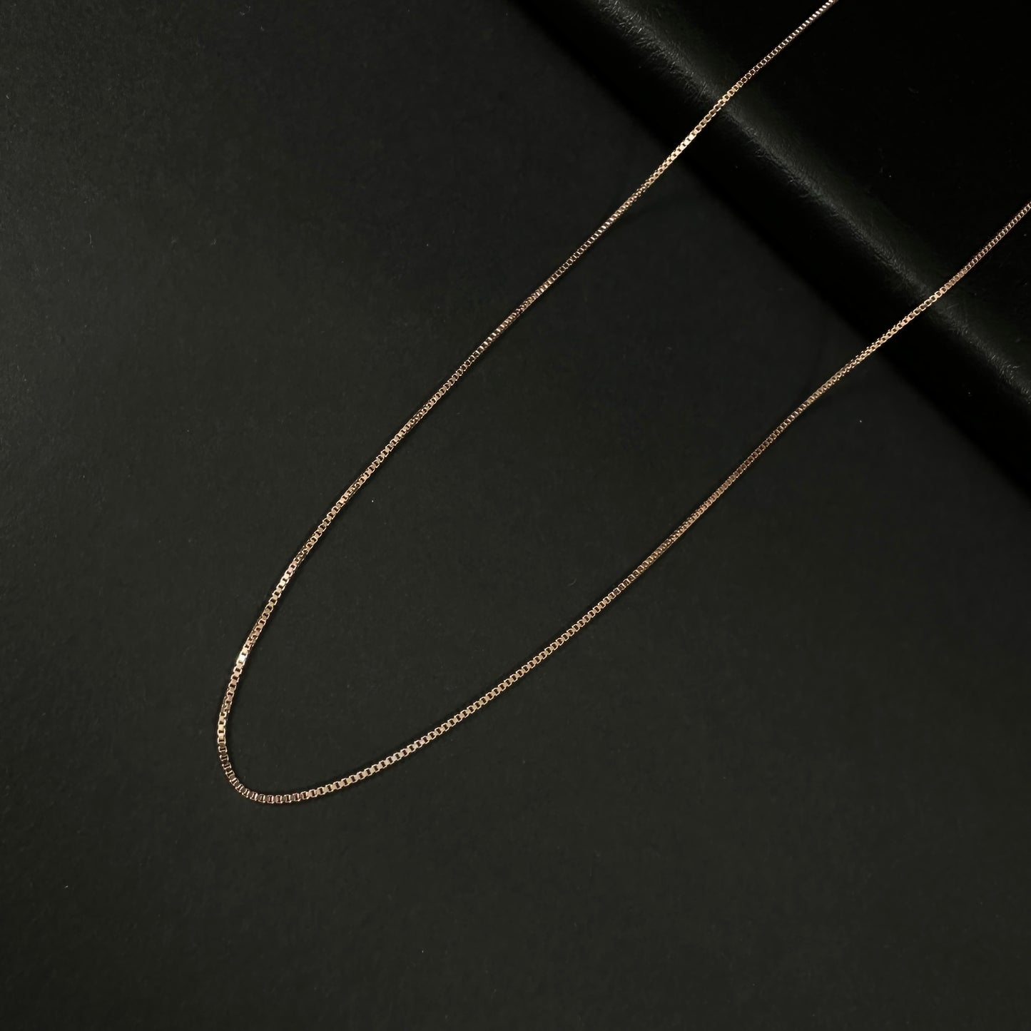 Rose Glow Sleek Silver Chain for Women – 18 Inch