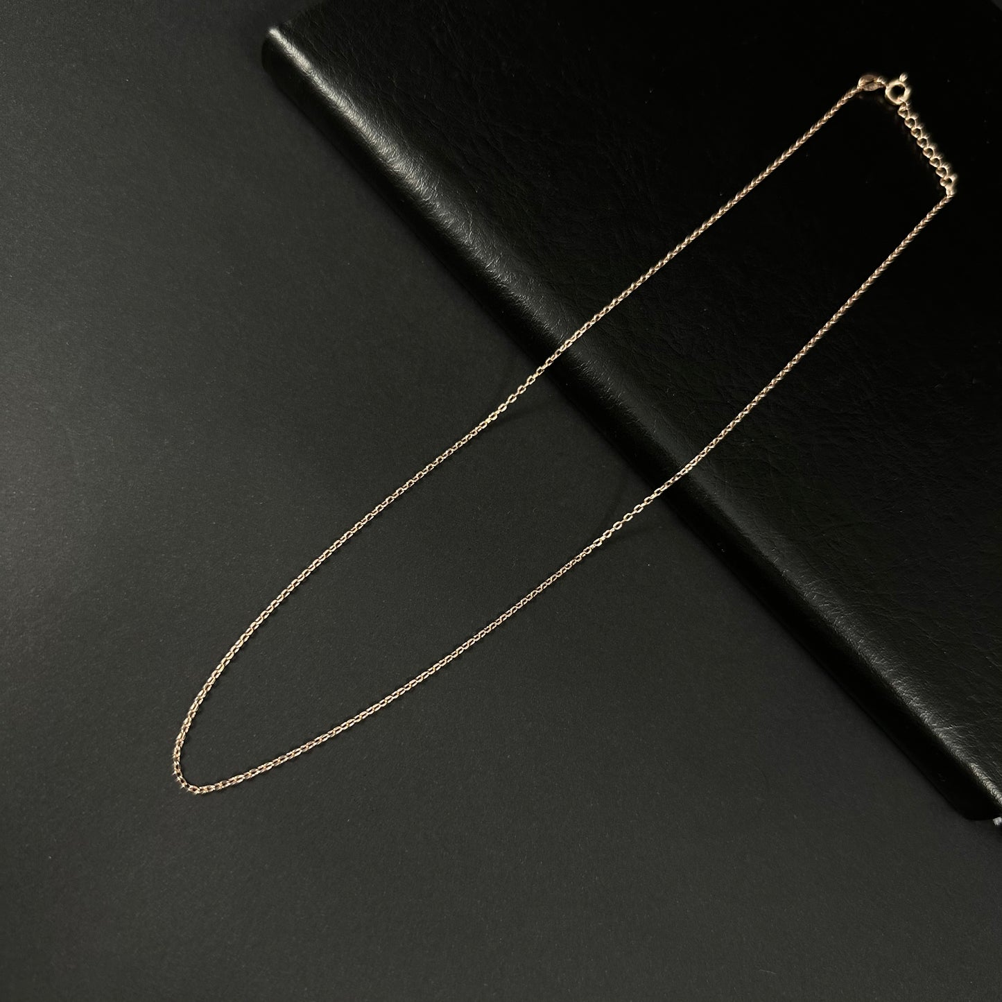Rose Glow Silver Chain for Women – 17 Inch