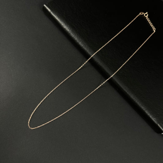 Rose Glow Silver Chain for Women – 17 Inch