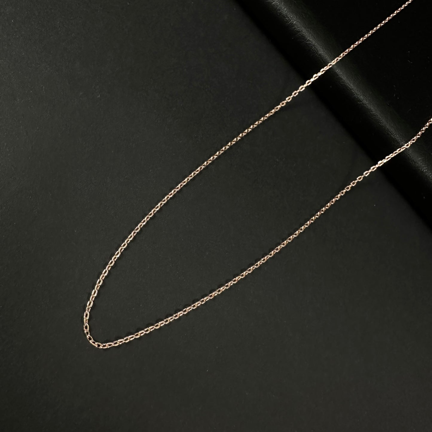 Rose Glow Silver Chain for Women – 17 Inch