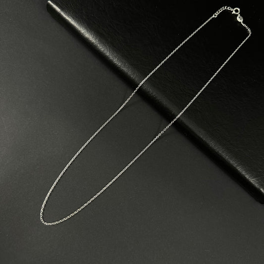 Classic Shine Silver Chain for Women – 17 Inch